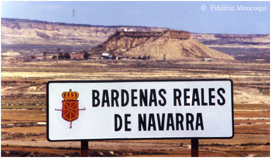 Panneau entre Bardenas