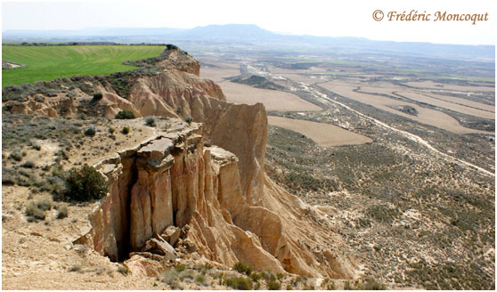 Haut de la falaise.