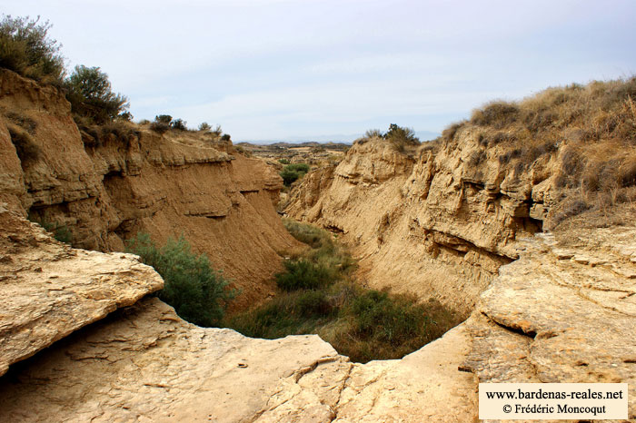 Un barranco.