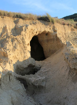 Entrée d'une grotte.