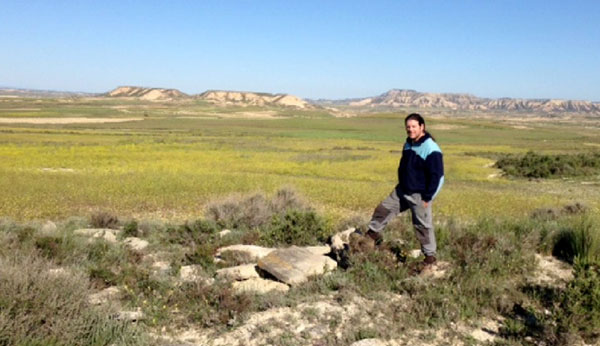 Alberto dans les Bardenas.