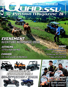 Couverture d'une revue sur les quads.