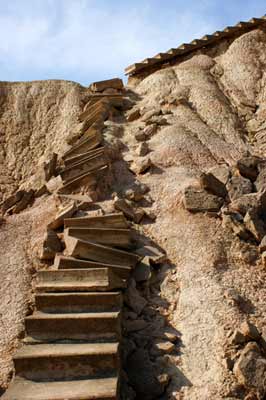 Un escalier devenu dangereux