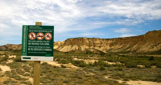 Interdiction Pisquerra et Rallon dans les Bardenas