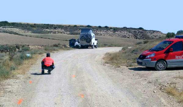 La police sur les iieux de l'accident.