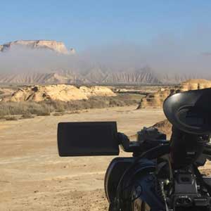 Les Bardenas dans le brouillard.