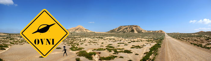 Ovni dans les Bardenas.