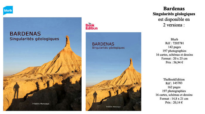 Livre Bardenas, singularités géologiques.