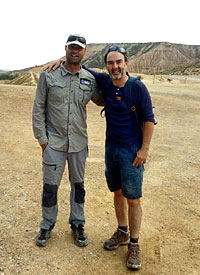 Bruno Solo dans les Bardenas.