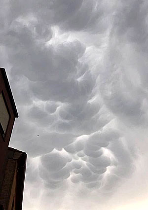 Nuages mammatus.