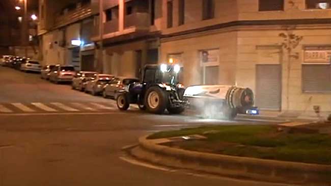 Agriculteurs dans les rues de Tudela.