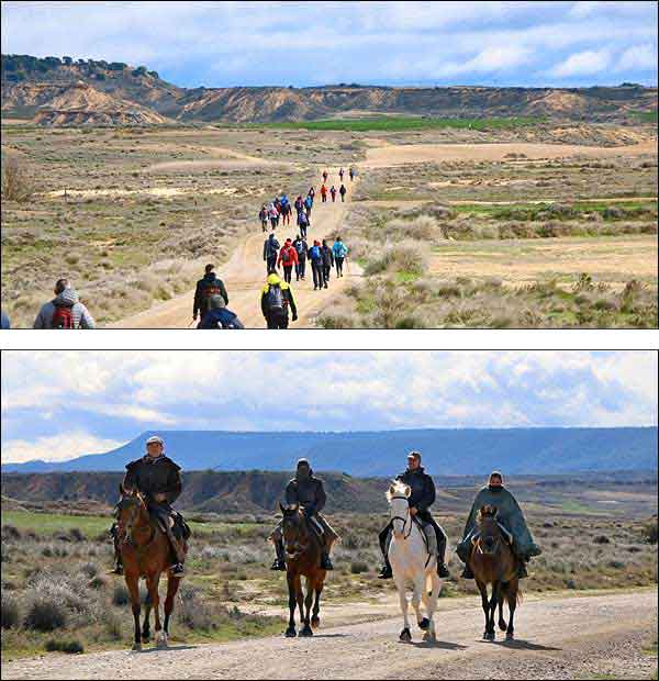 Javierada dans les Bardenas.