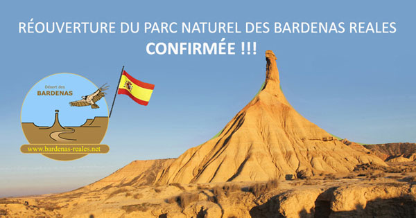 Ouverture du Parc Naturel des Bardenas Reales.