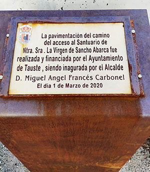 La plaque.