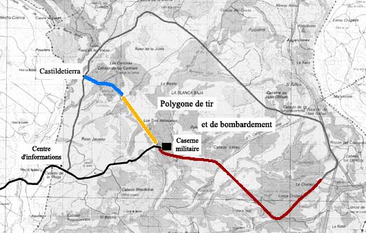 Carte des travaux Bardenas.