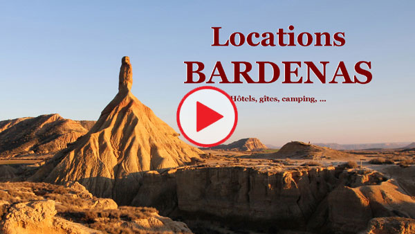 Vidéo locations près du désert des Bardenas.