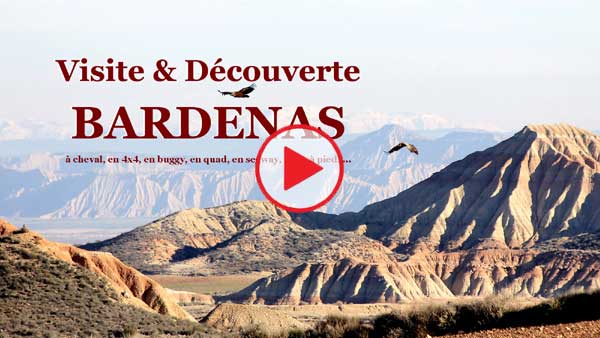 Vidéo visite et découverte du désert des Bardenas Reales.