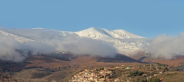 La montagne Moncayo.