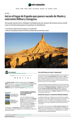 Hoy Aragon, dsert des Bardenas.