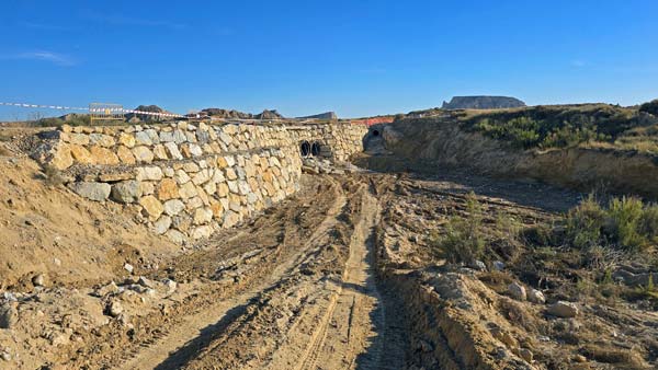Pont des Bardenas en Travaux.