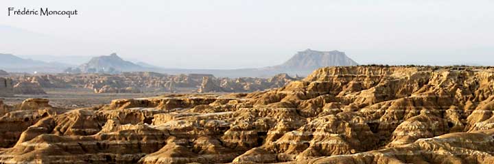 Badland au coeur du désert des Bardenas