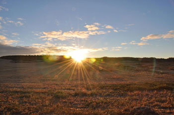 Lever de soleil.