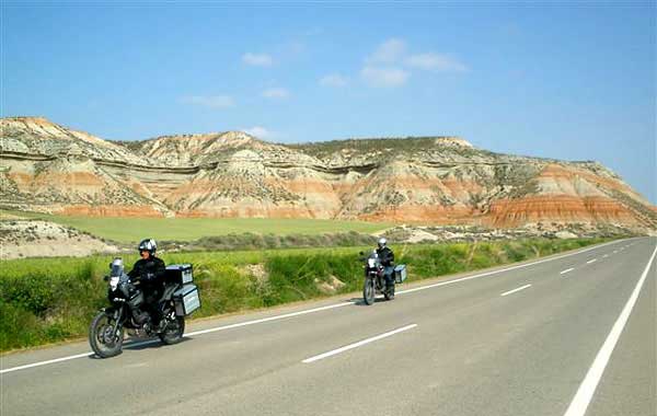 Ballade à moto.