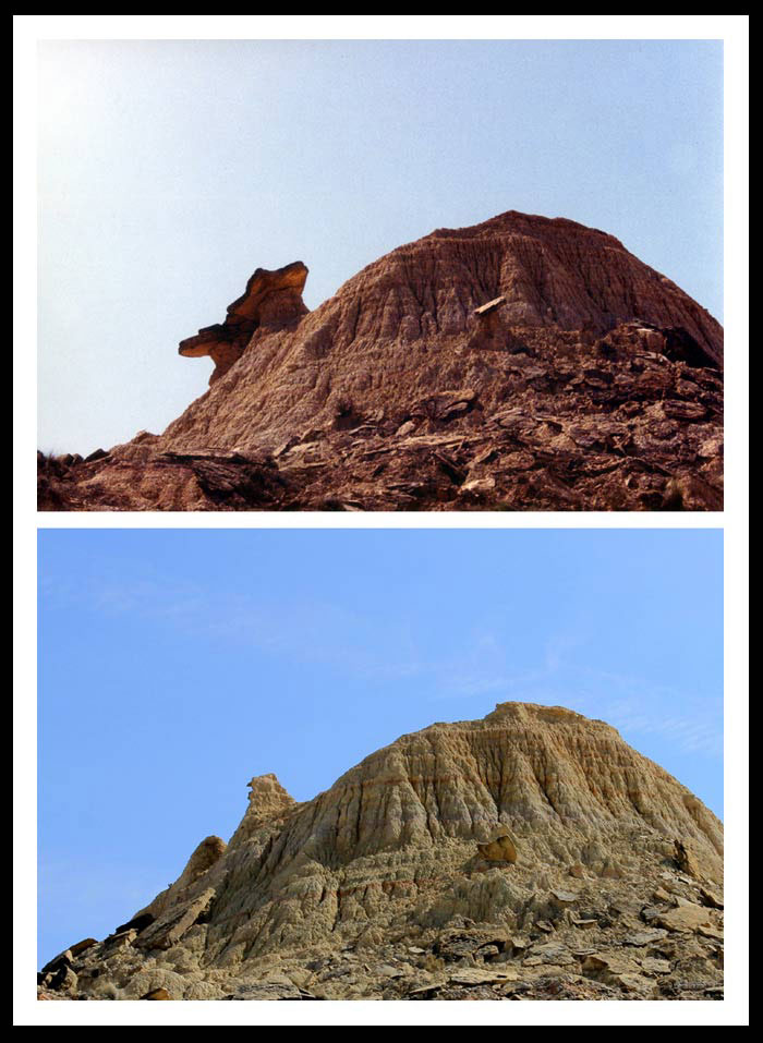 Erosion du paysage.