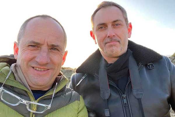 José Mari et Fred, dans les Bardenas.